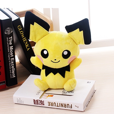 COMBO 2 GẤU BÔNG POKEMON (CHUỘT PICHU 25CM + WOBBUFFET VUI NHỘN 25CM) GB397