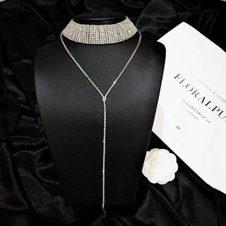 Choker Đá bảng to (hạt đá cao cấp)