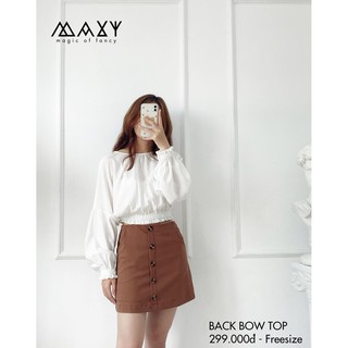 ÁO - BACK BOW TOP - Áo kiểu cột nơ sau eo