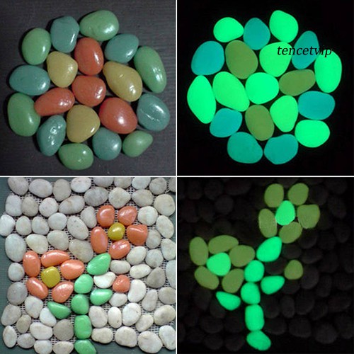 Set 10 Viên Đá Dạ Quang Trang Trí Bể Cá Và Sân Vườn