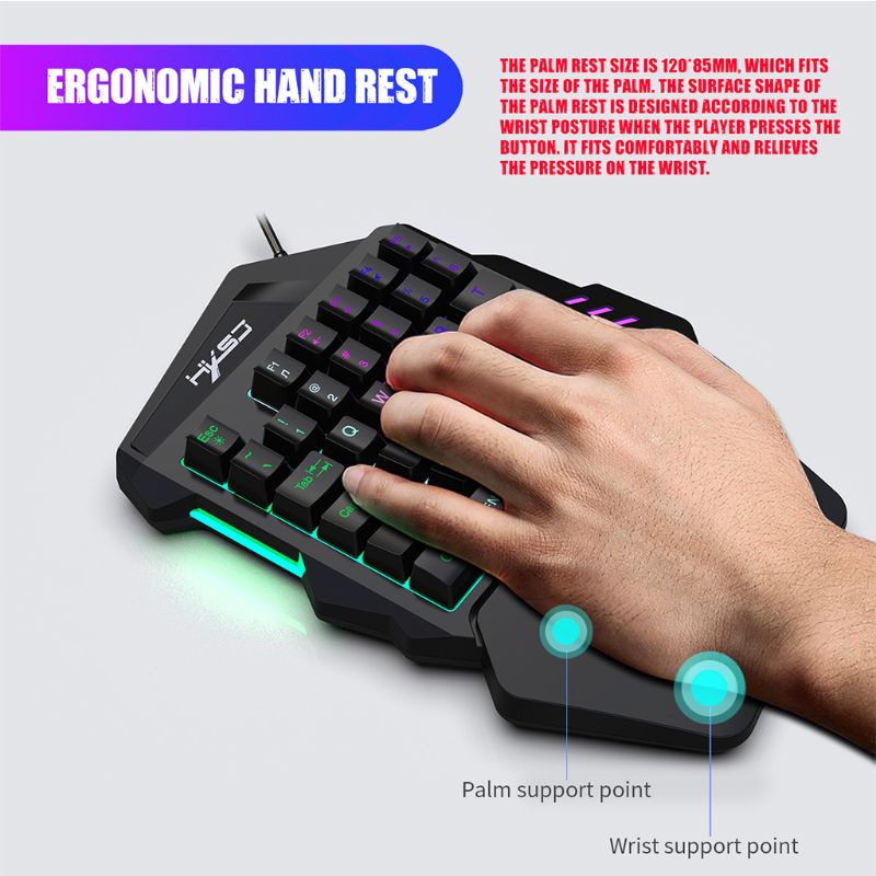 Bàn PhíM Gaming NAMA USB Bugha RGB LED Thay Đổi Màu Sắc