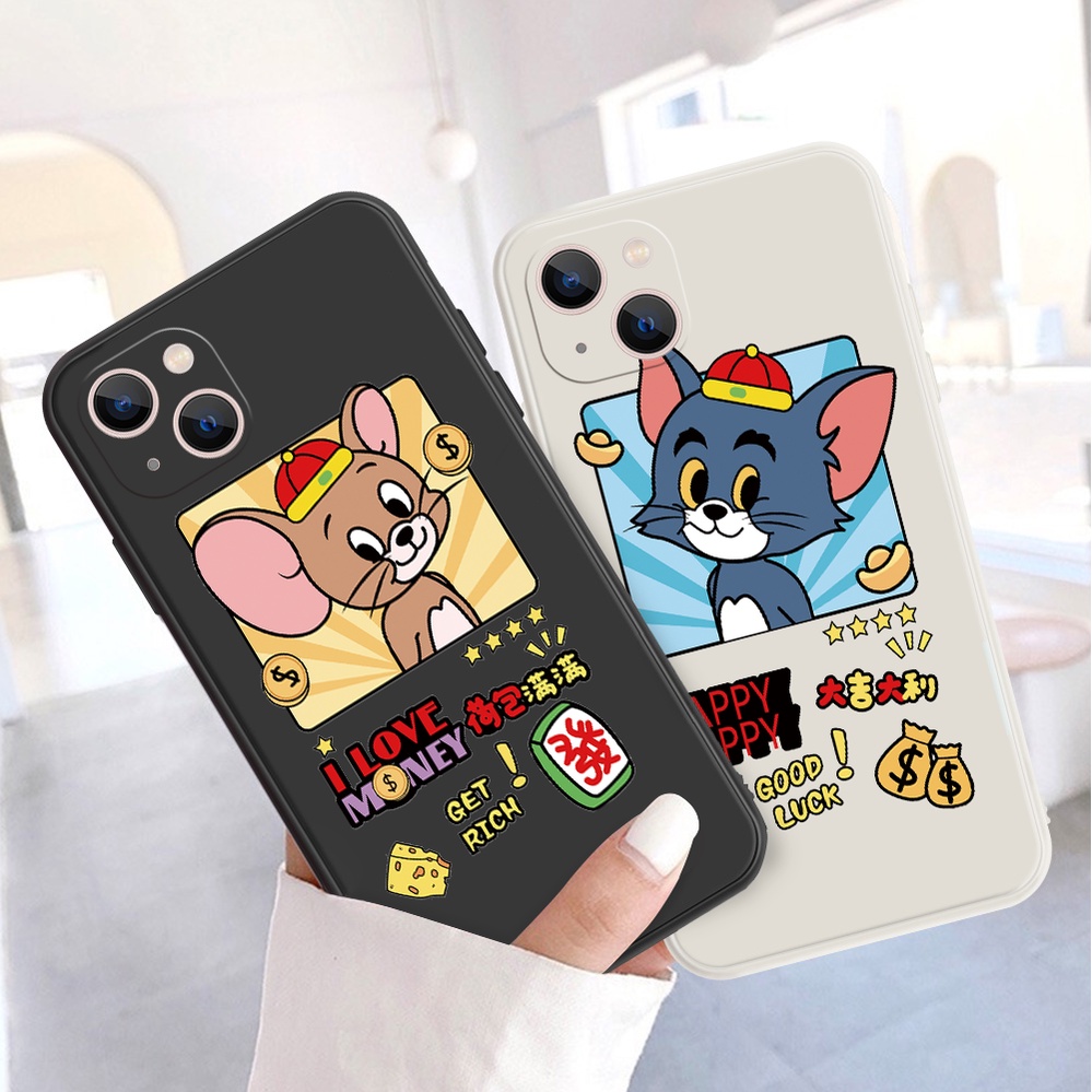 Ốp Điện Thoại Silicon Mềm Hình Chuột Dễ Thương Cho iPhone 14 Plus Pro Max 13 12 11 mini Pro Max XS XR X 7 8 SE 6 6S mini Pro