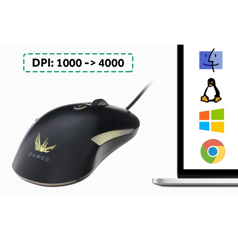 Chuột Gaming Zadez GT - 613M ( Like New )