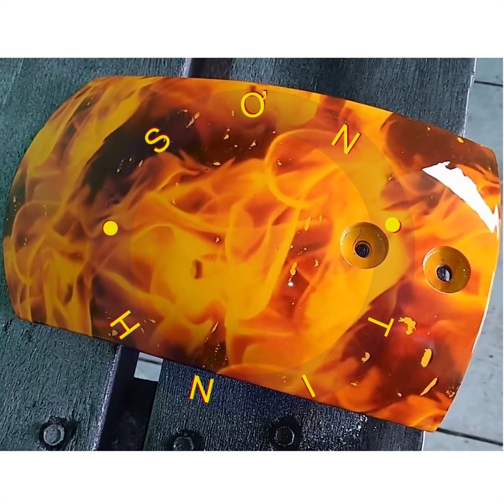 Cuộn Film Chuyển Nước Samurai Hình Ngọn Lửa - Mã WFD006 ( Lưu Ý Phải Dùng Chung Với Chai WF05)