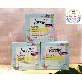 Băng vệ sinh Tampon Facelle size Normal 64 miếng của Đức