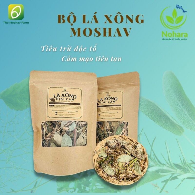 Lá Xông Giải Cảm Khô Sấy Lạnh The Moshav Farm