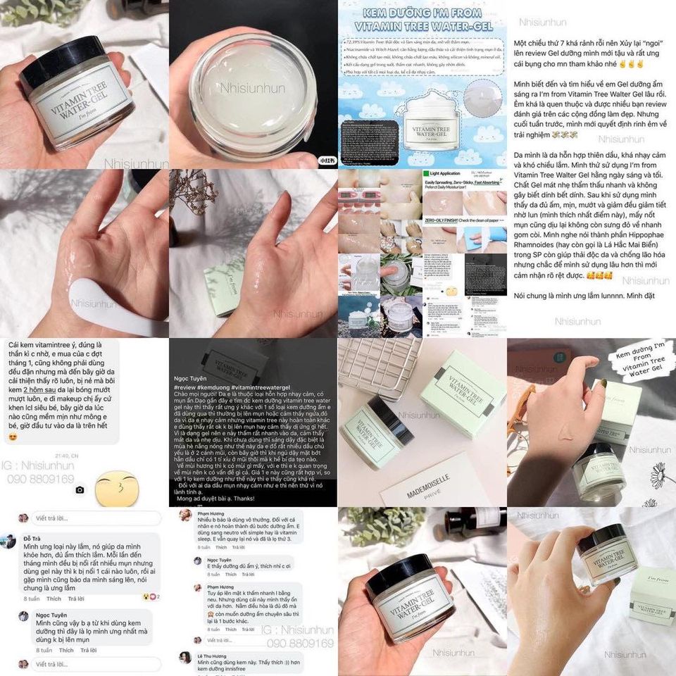 Kem dưỡng Vitamin Tree Water Gel