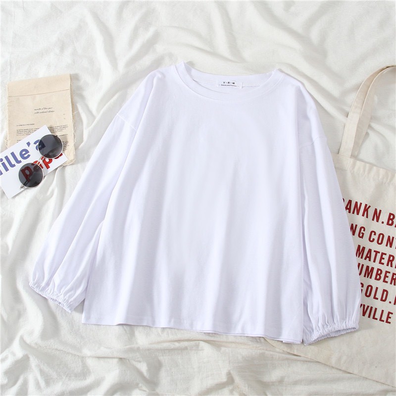 Áo Thun Dài Tay Nữ Chất Da Cá Mềm Mịn Có Bo Ống Tay Zinti | BigBuy360 - bigbuy360.vn