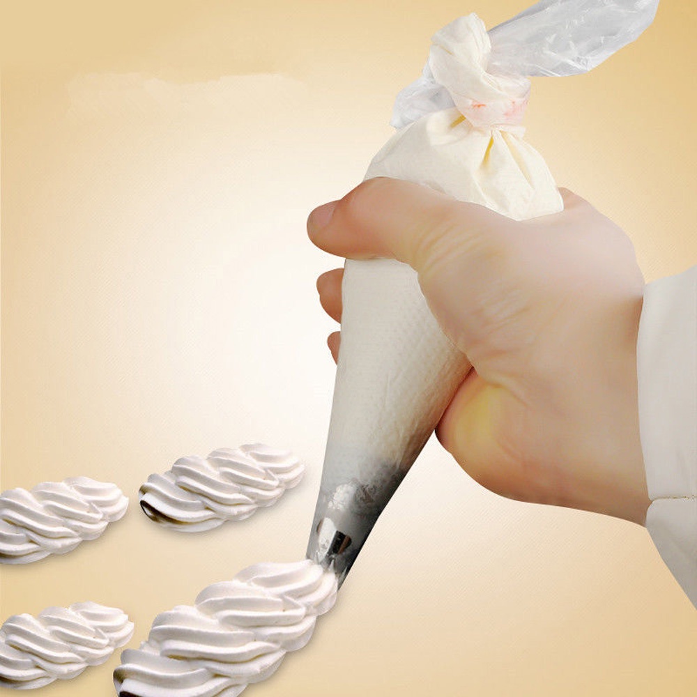 Set 100 Túi Bắt Bông Kem Bằng Nhựa Dùng Một Lần Tiện Dụng
