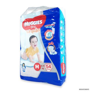 BỈM - TÃ QUẦN HUGGIES SIZE M 54 MIẾNG CHO BÉ 6 - 11KG.