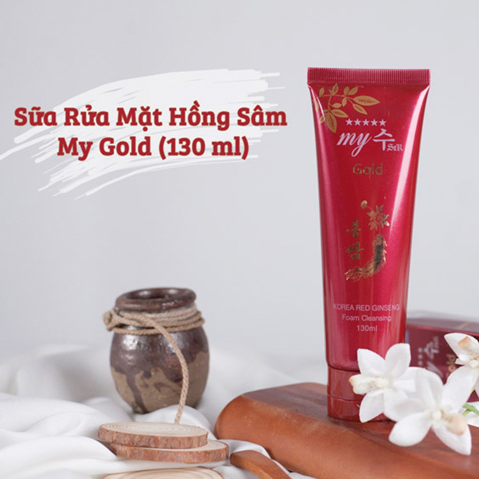 Sữa rửa mặt My Gold Ginseng 130ml chính hãng Hàn Quốc