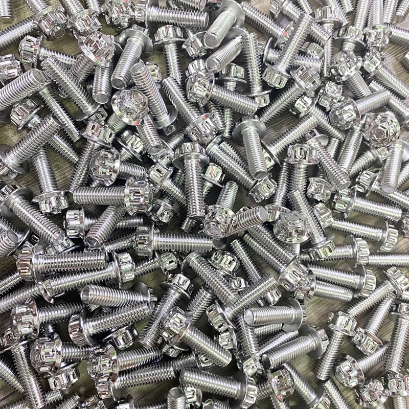 Ốc kiểu 8li trụ M3 Vua Miên inox 304 bắt pas heo, treo bô, gác chân