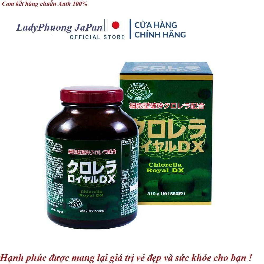 Tảo lục hoàng gia chlorella royal dx nhật bản 1550 viên chuẩn nội địa - ảnh sản phẩm 1