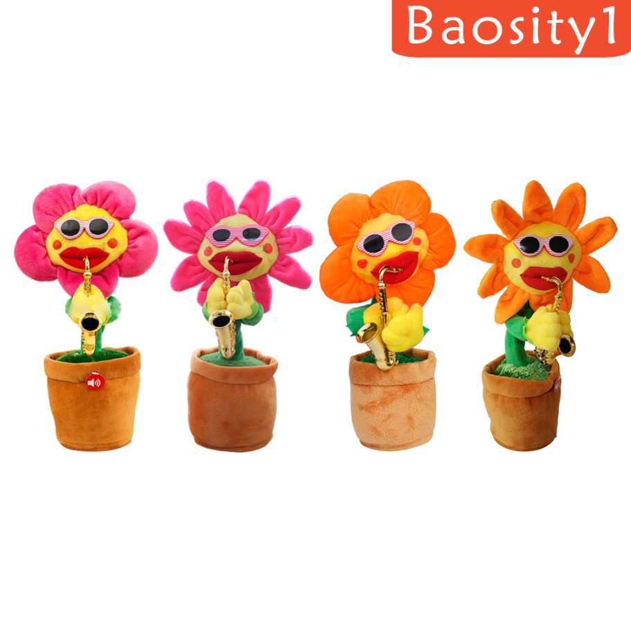 [Baosity1] Hoa Hướng Dương Nhồi Bông Xích Đu Điện Tử Biết Hát Nhảy