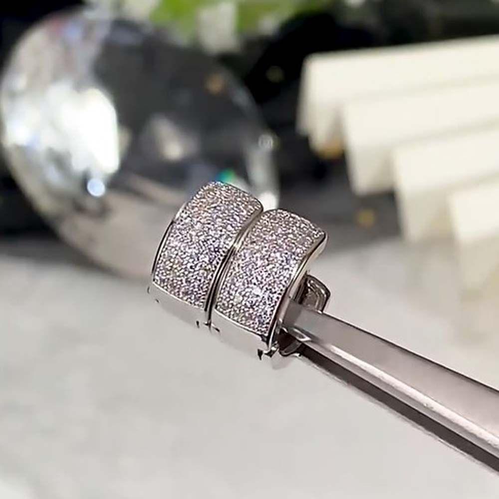 Bông Tai Dạng Vòng Thời Trang Dành Cho Nam Và Nữ|Khuyên Tai Tròn Đính Đá Zircon Nhiều Màu Sắc Đơn Giản Phong Cách Hàn Quốc Unisex