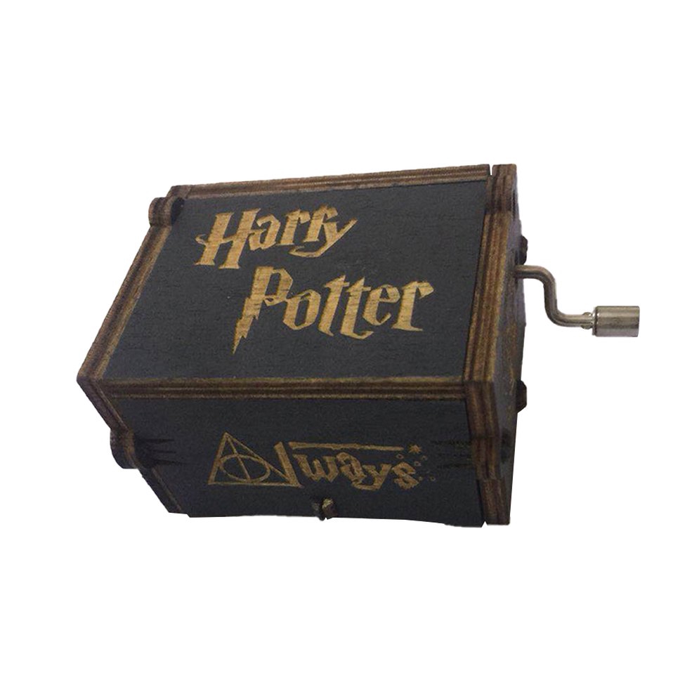 •NEW•Home Classic Harry Potter Music Box Creative Hand-Cranked Wooden Music Box