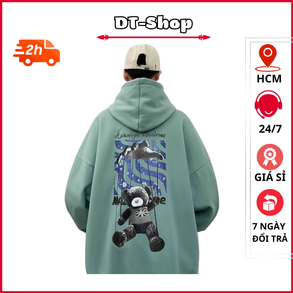 Áo hoodie nam nữ nỉ ngoại ulzzang unisex cặp đôi hàn quốc dày mịn chống nắng hình in cá tính FACLY'S