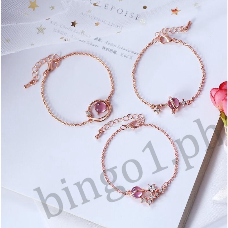 Bingo Vòng Tay Hành Tinh Màu Xanh Dương ins Khí Chất Cho Nữ