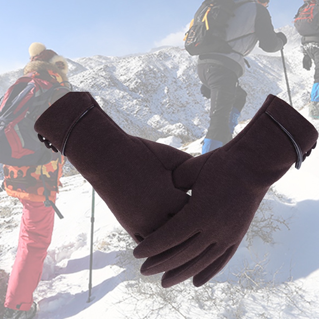 1 Đôi Găng Tay Bông Ấm Áp Xinh Xắn Cho Nữ