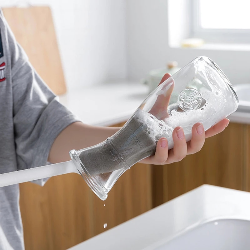 Cọ Rửa Ly Cán Dài Bằng Bọt Biển Tiện Dụng Cho Nhà Bếp