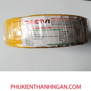 Dây điện đôi cadivi 2x1.0 màu ngẫu nhiên