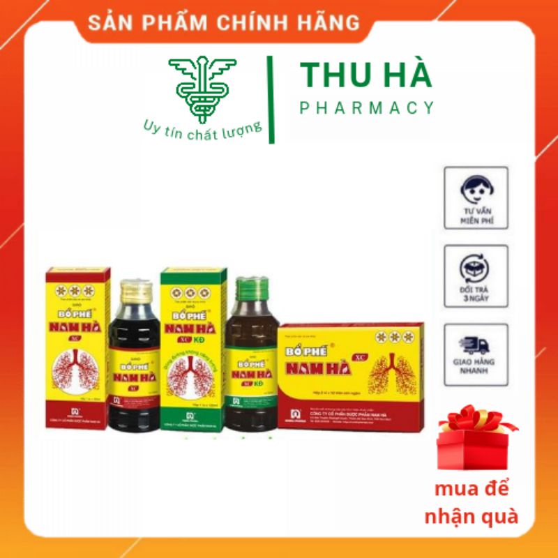Bổ Phế Nam hà XC siro có đường , không đường , viên ngậm cho bé và người lớn giúp bổ phế
