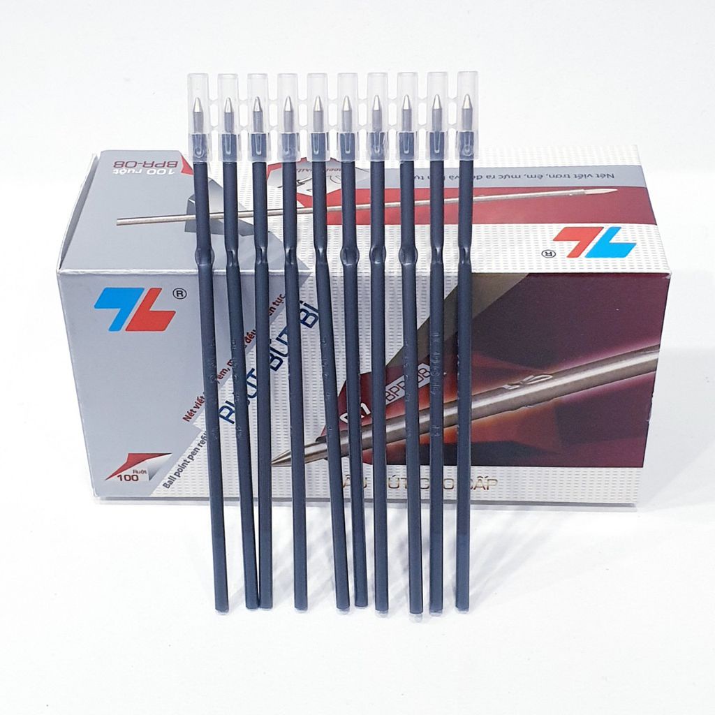 Combo 10 Ruột Bút Bi Thiên Long Xanh/Đen/Đỏ