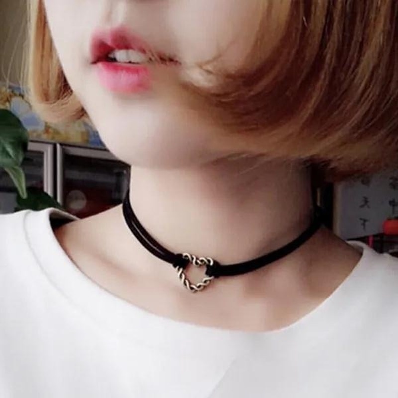 Vòng cổ mẫu 210823 thiết kế ren ngắn phong cách Hàn Quốc đơn giản