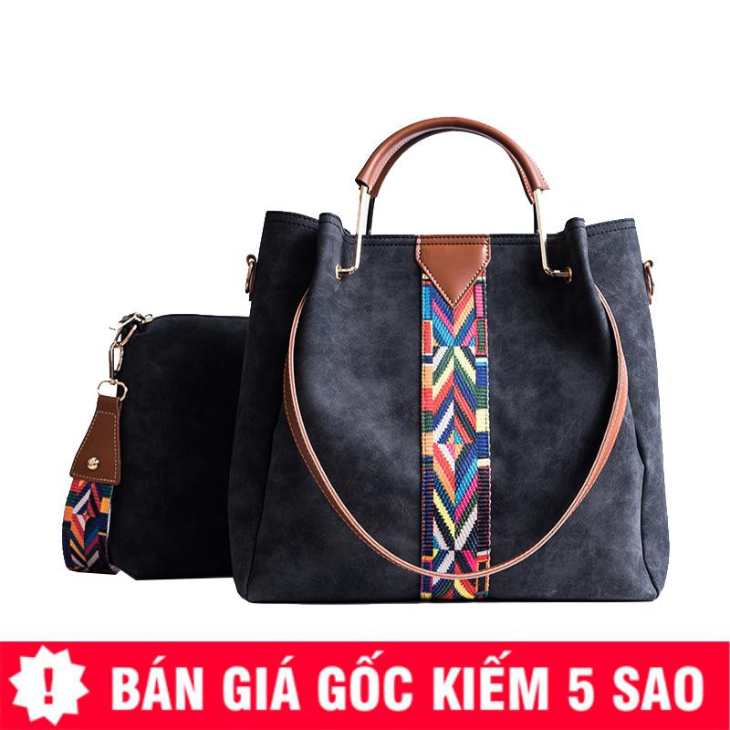 Set Túi Xách Tay Và Đeo Chéo Phong Cách Vintage Chất Lượng Cao