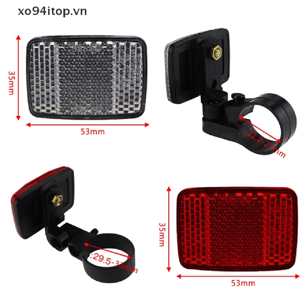 Đèn Phản Quang Cảnh Báo An Toàn Gắn Tay Lái Xe Đạp
