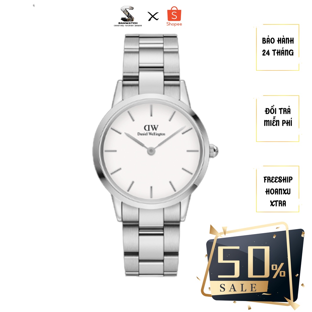 Đồng hồ Nam Nữ DW Iconic Link Silver DW00100207