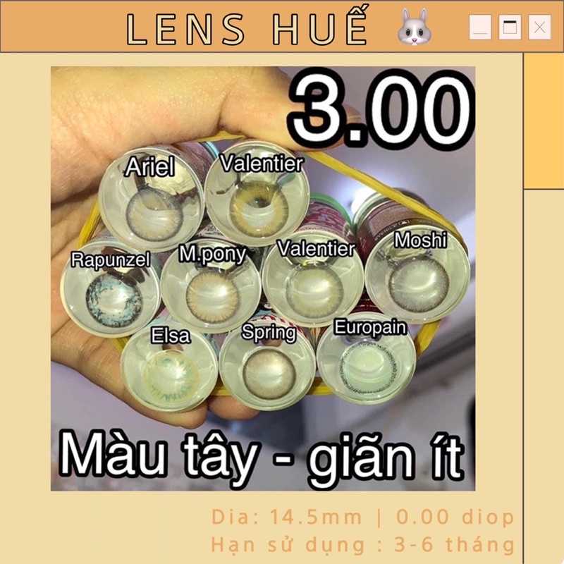 ✨ Lens cận - kính áp tròng cận từ 1-10 độ ( inbox lựa mẫu ạ ) ☁