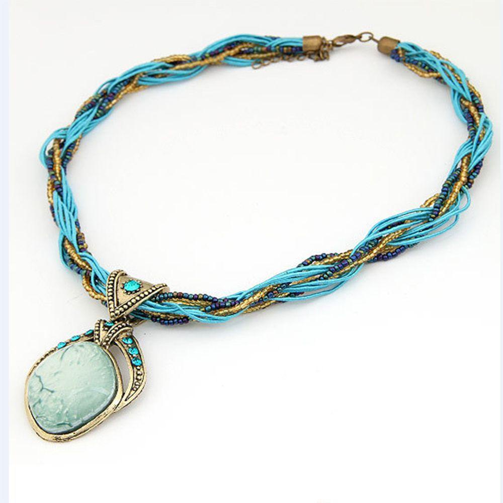 ANEMONE Dây Chuyền Nhiều Lớp Phong Cách Retro Thời Trang Cho Nữ