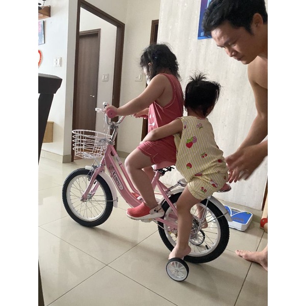 xe đạp 16inch cho bé gái từ 4-7 tuổi, bảo hành 2 năm ( lắp ráp hoàn chỉnh )
