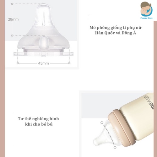 Núm ti Moyuum Hàn Quốc đủ size 1 - 4 [Cam kết chính hãng]