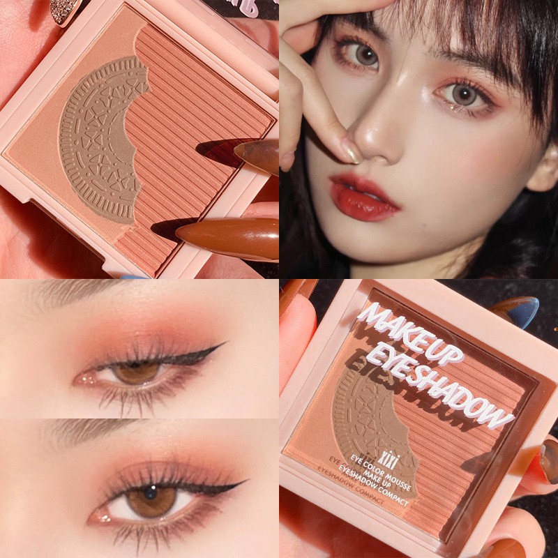 (Hàng Mới Về) Bảng Phấn Mắt Xixi Ba Màu Lì Ánh Ngọc Trai Lấp Lánh má hồng trang điểm mắt mĩ phẩm nội địa trung | BigBuy360 - bigbuy360.vn