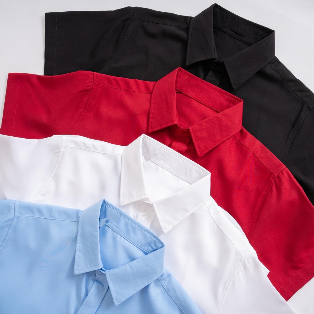 Áo Sơ Mi Tay Ngắn Cổ Bẻ không nhăn