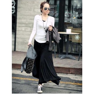 CHÂN VÁY MAXI THUN DÀI SANG CHẢNH PHONG CÁCH ÂU MỸ