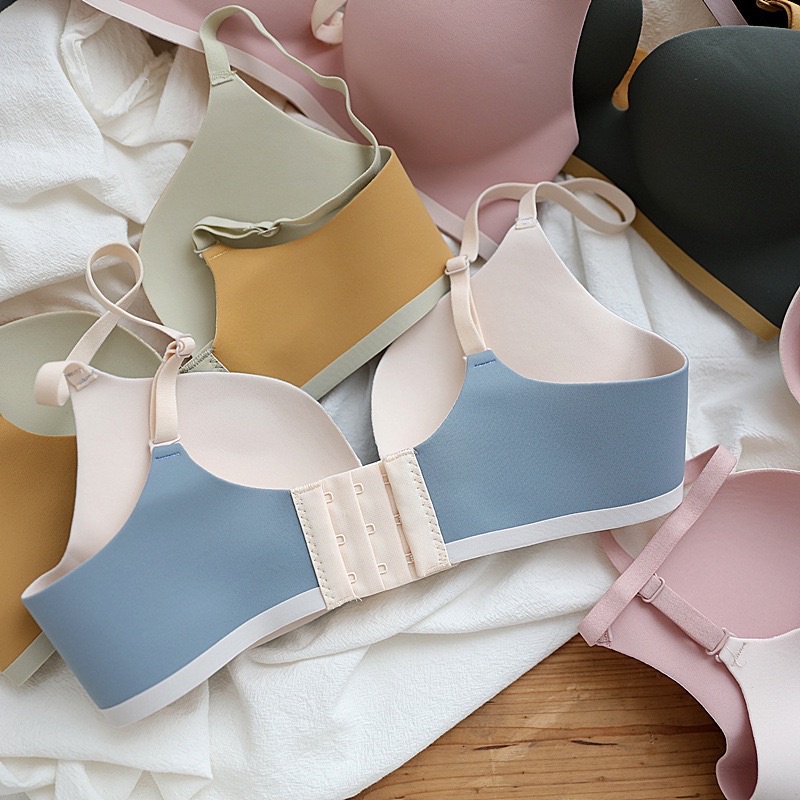 Bộ Đồ Lót Đúc Su Đệm Dày Không Gọng Nâng Ngực 377