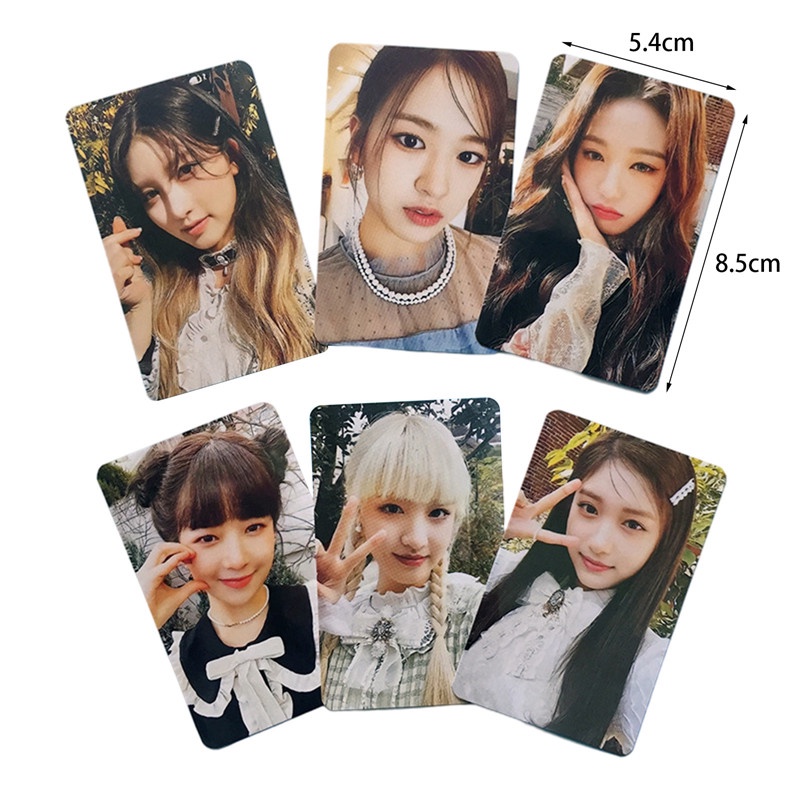 Set 6 Tấm Thẻ Ảnh In Hình Thành Viên Nhóm Nhạc Kpop 2022