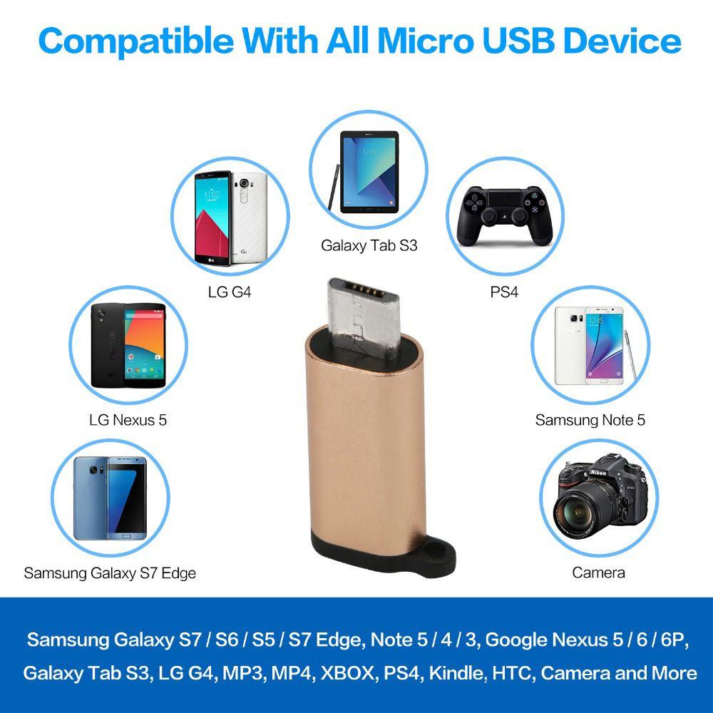 Đầu Nối OTG Type-C Sang Micro USB Cho Điện Thoại/Máy Tính Bảng