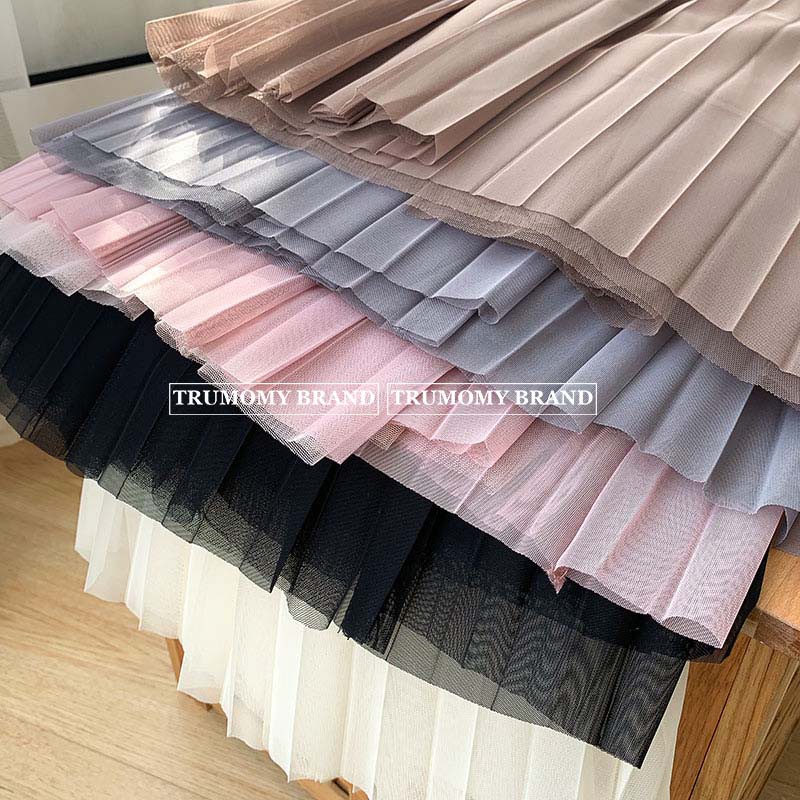 Chân váy xếp ly dáng A xòe dài midi kèm đai Quảng Châu công sở - Trumomy (CV10) | BigBuy360 - bigbuy360.vn