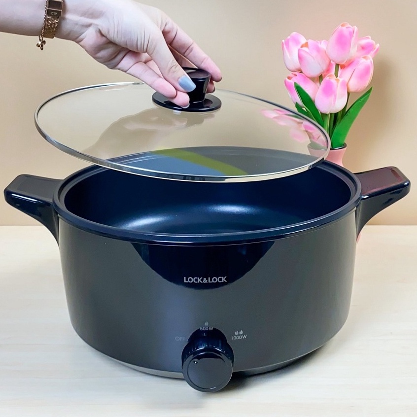 Nồi Điện Đa Năng Lock&amp;lock Versatile Hot Pot 4L ẸP546BLK