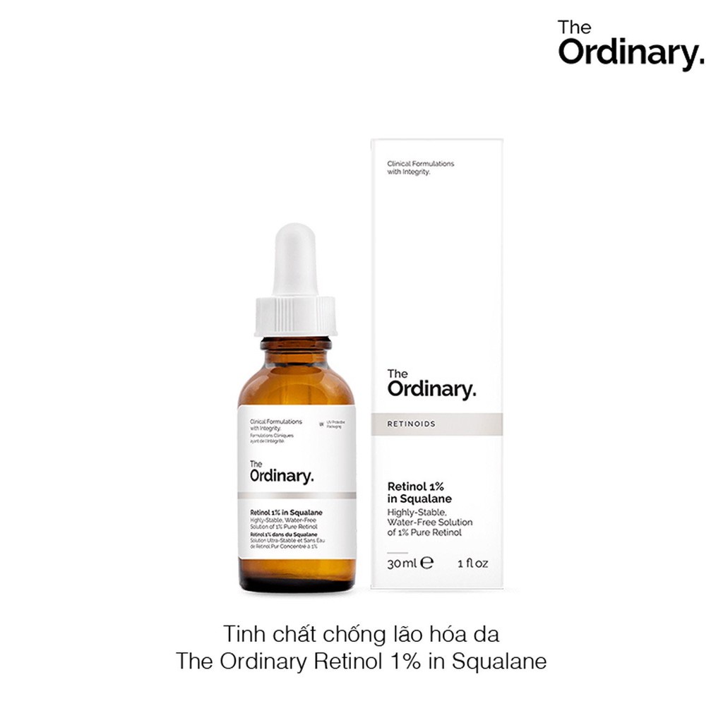 [GIÁ TỐT] Tinh chất Retinol Squalane nồng độ 1% - The Ordinary [eva.angle.boutique]