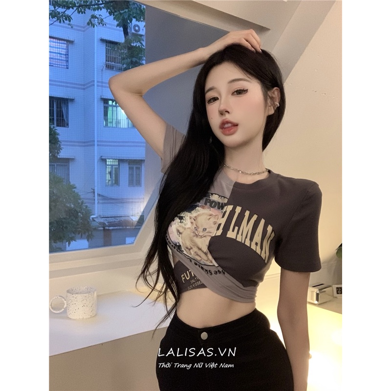 Áo Thun Nữ Cột Dây Thời Trang Hàn Quốc