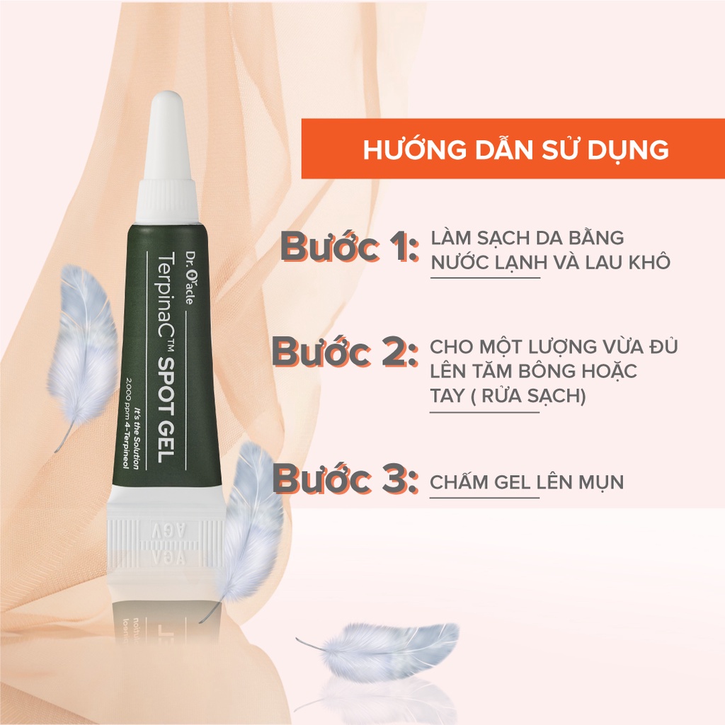 Gel Chấm Mụn DR.ORACLE TerpinaC Spot Gel 5g - Giảm Mụn Hiệu Quả Trong 48H