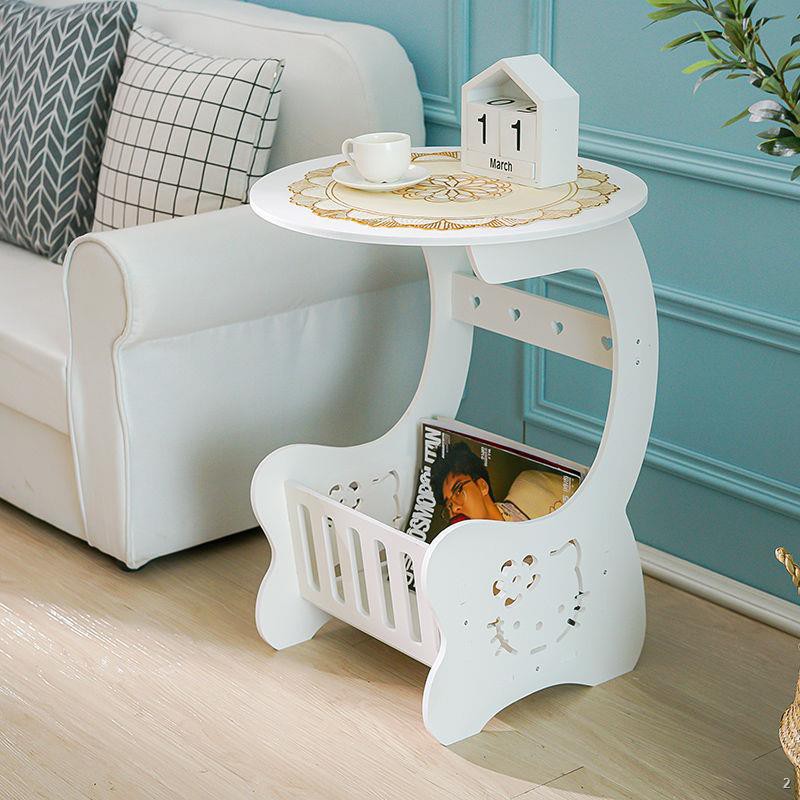 ∏℡❡bàn cà phê phòng ngủ đầu giường nhỏ tròn phong cách Châu Âu khách cạnh sofa mini để Sáng tạo