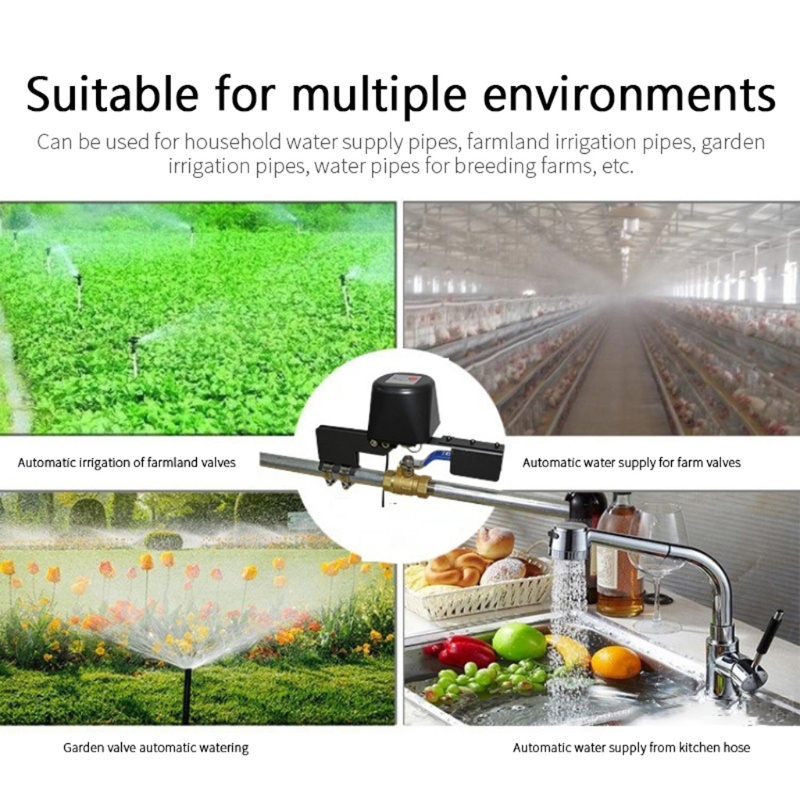 Pcf * Tuya Bộ Điều Khiển Van Điều Khiển Tắt Gas Bằng Wifi Thông Minh Cho Đường Ống Dẫn Khí Gas Kép C