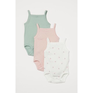 Set 3 body 2 dây bé gái Hm auth