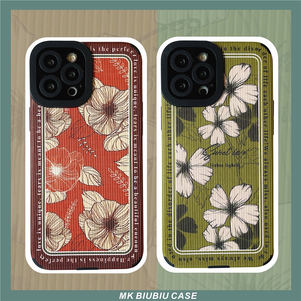Ốp điện thoại da họa tiết hoa sang trọng cho IPHONE 13PRO MAX 13PRO 12PRO MAX 11PRO MAX 7 8PLUS X XR XS MAX